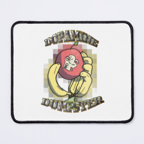 Item preview, Dopamine Dumpster - Banana hand holding a sour gummy worm infested apple - digital art - vintage style - mosaic designed and sold by Dopamine Dumpster.
