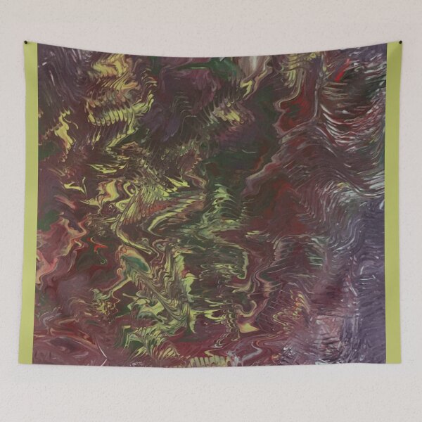 Item preview, Chaos in Green and Purple designed and sold by Onelamb.