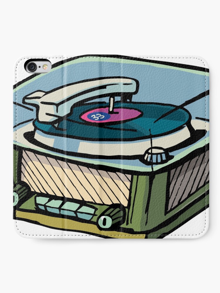 Alternate view of radio gramophone iPhone Wallet