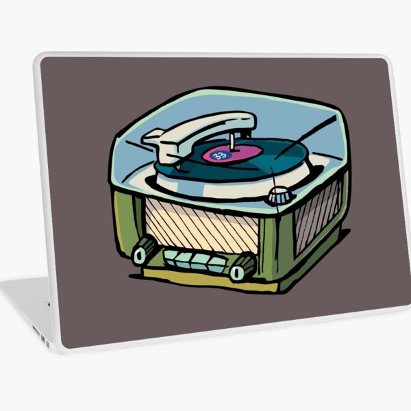 radio gramophone Laptop Skin