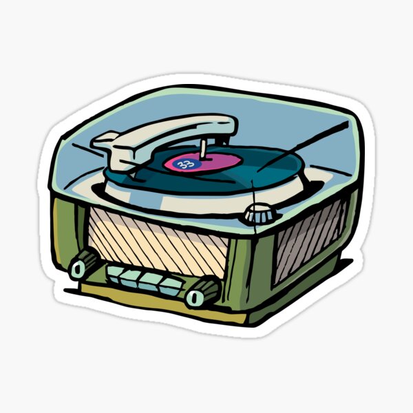 radio gramophone Sticker