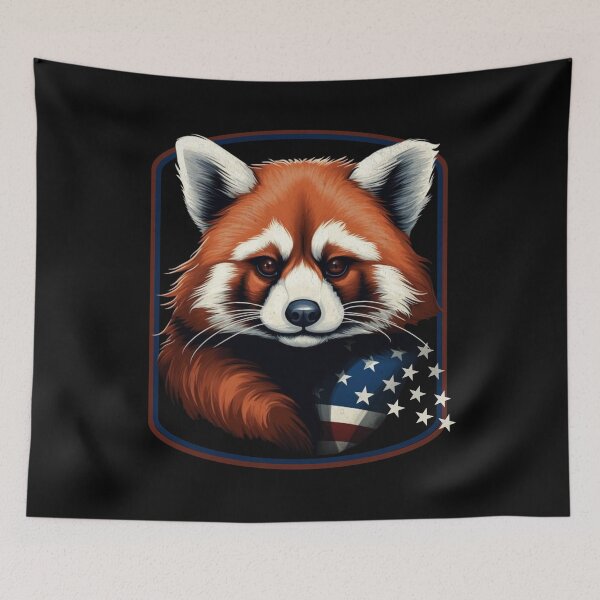 Item preview, AMERICAN CUTE RED PANDA 1 designed and sold by justyna-s28.