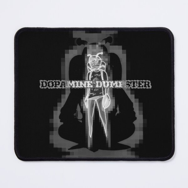 Item preview, Black and White Underwater Crustacean - Dopamine Dumpster inverted word art - standing design mosaic background designed and sold by Dopamine Dumpster.