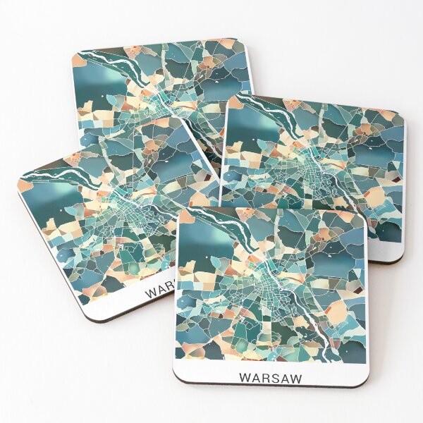 Item preview, Warsaw Poland Named City Map - Lush Green designed and sold by StylishStacks.