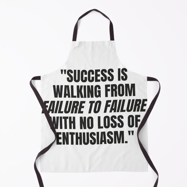 Item preview, "Success is walking from failure to failure with no loss of enthusiasm." - Winston Churchill Inspirational Quote designed and sold by Bananobanini.