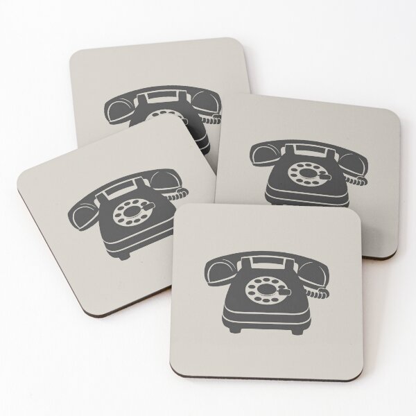 Item preview, Line art of a Rotary Phone designed and sold by design-you-love.