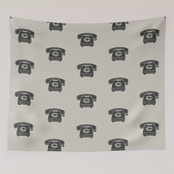 Item preview, Line art of a Rotary Phone designed and sold by design-you-love.