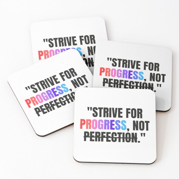 Item preview, "Strive for progress, not perfection." - Inspirational Quote designed and sold by Bananobanini.