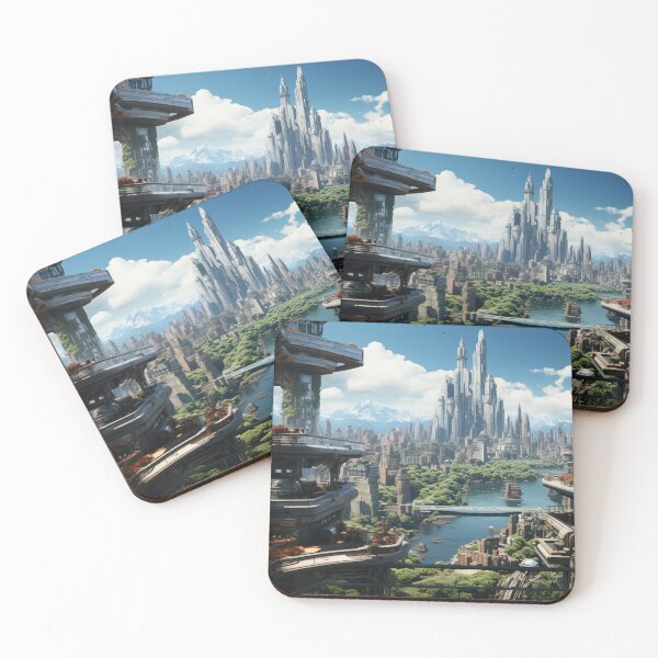 Item preview, Unique Original Landscape Artwork Realism Painting Realistic Cityscapes C109-1 designed and sold by MPCFICTION.