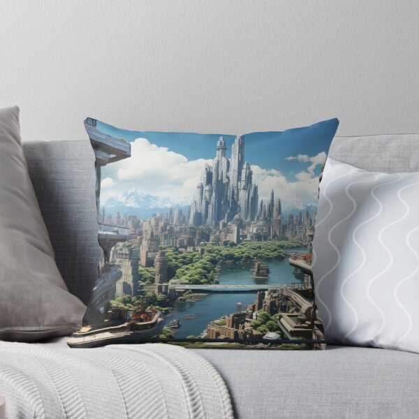 Item preview, Unique Original Landscape Artwork Realism Painting Realistic Cityscapes C109-1 designed and sold by MPCFICTION.