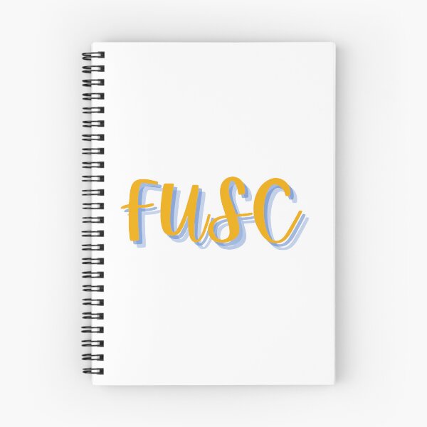 Item preview, FUSC - Gold with Blue Cursive designed and sold by bearpufferfish.