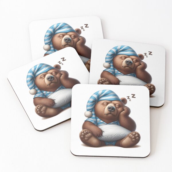 Item preview, funny bear sleepy designed and sold by tharika wiangkal.