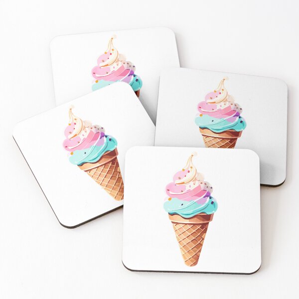 Item preview, Scoop of Serenity: Pastel Ice Cream Cone Delight designed and sold by CrazySweets.