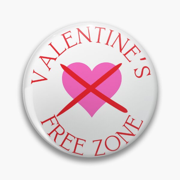 Item preview, Valentine's free zone - white background designed and sold by Starlett Designs.