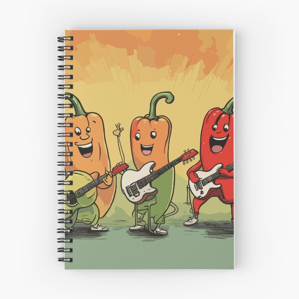 Item preview, Colorful Capsicum Pop Band | Hilarious Bell Pepper Fiesta | Funny veggie powered life designed and sold by VeggiPower.