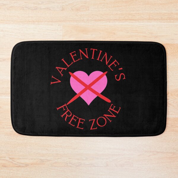 Item preview, Valentine's free zone - black background designed and sold by Starlett Designs.