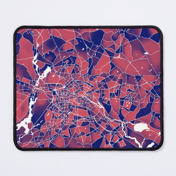 Item preview, Berlin Germany City Map - Red-Blue Duotone designed and sold by StylishStacks.