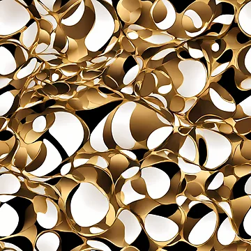 Artwork thumbnail, Metallic Pattern: Gold Pattern by CreativeSparkzz