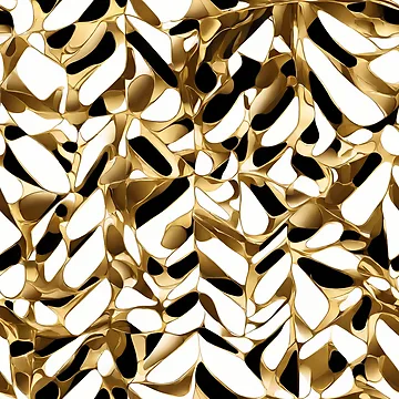 Artwork thumbnail, Metallic Pattern: Gold Pattern by CreativeSparkzz