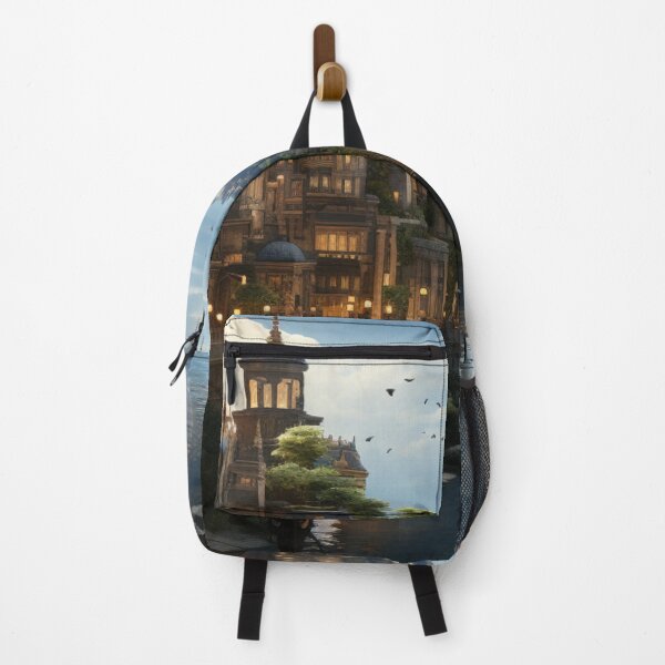 Item preview, Unique Original Landscape Artwork Realism Painting Realistic Cityscapes C109-3 designed and sold by MPCFICTION.