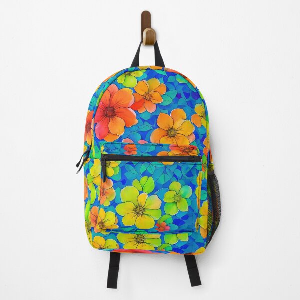 Item preview, Pattern of colorful flowers designed and sold by CreativeSparkzz.