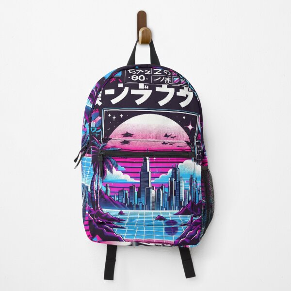 Item preview, Vaporwave Japanese Retrowave Art designed and sold by 54mu.