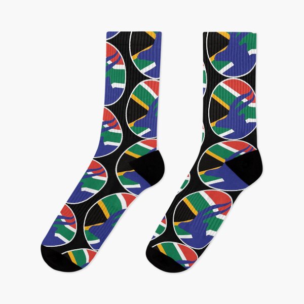 Artikelvorschau, Südafrika-Springbock-Antilope, südafrikanische Nationaltierflagge entworfen und verkauft von FlagX.