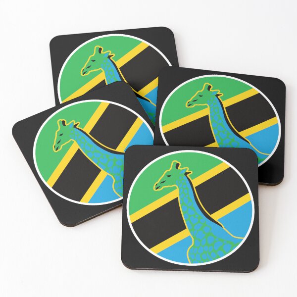 Item preview, Tanzania Giraffe Tanzanian National Animal Flag designed and sold by FlagX.