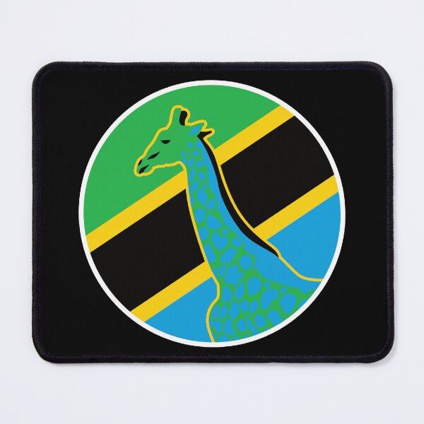 Item preview, Tanzania Giraffe Tanzanian National Animal Flag designed and sold by FlagX.