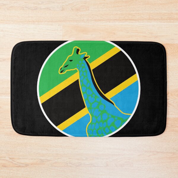 Item preview, Tanzania Giraffe Tanzanian National Animal Flag designed and sold by FlagX.