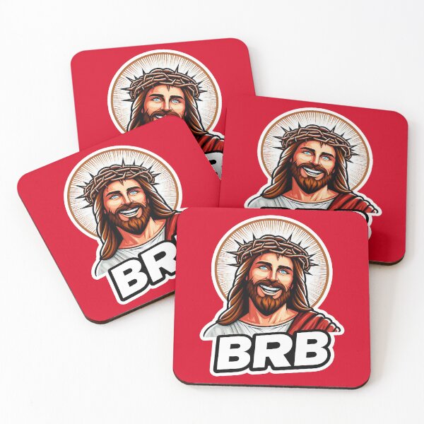 Item preview, BRB meme Jesus Christ is coming soon designed and sold by plushism.
