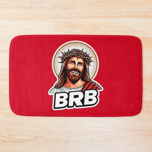 Item preview, BRB meme Jesus Christ is coming soon designed and sold by plushism.