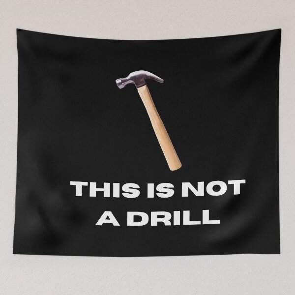 Item preview, THIS IS NOT A DRILL designed and sold by BootsNCatsStore.