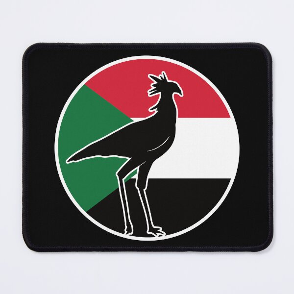 Item preview, Sudan Secretarybird Secretary bird Sudanese National Animal Flag designed and sold by FlagX.