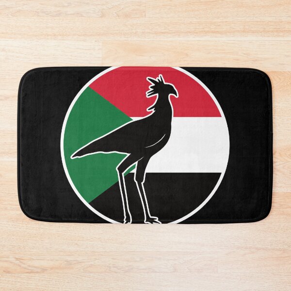Item preview, Sudan Secretarybird Secretary bird Sudanese National Animal Flag designed and sold by FlagX.