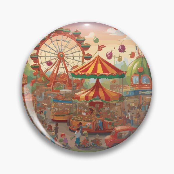 Item preview, Tomato Town Fest | A Whimsical Carnival of Colorful Tomato Designs and Joyful Veggie Celebrations designed and sold by VeggiPower.