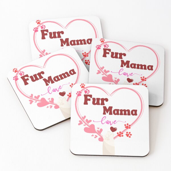Item preview, Fur Mum with Paw for MamaDog Lover  designed and sold by Pord4Art.