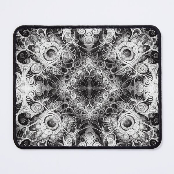 Item preview, Fractal - Black and White Tile Two designed and sold by Cizzit.