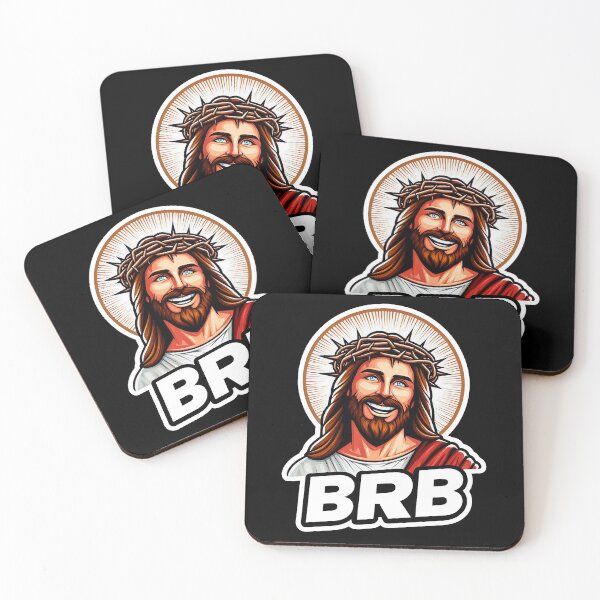 Item preview, BRB meme Jesus Christ is coming soon designed and sold by plushism.