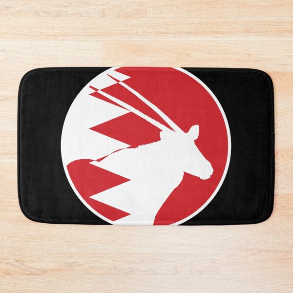 Item preview, Bahrain Arabian oryx Bahraini National Animal Flag designed and sold by FlagX.