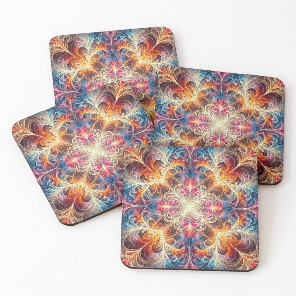 Item preview, Fractal - Coloured Tile Four designed and sold by Cizzit.