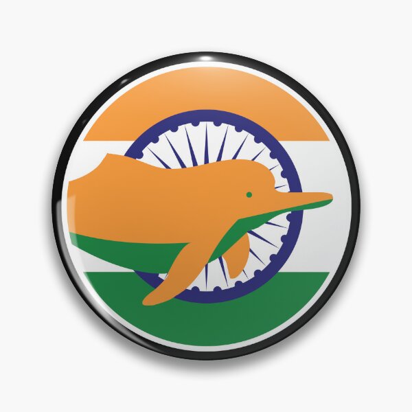 Item preview, India River dolphin Indian National Animal Flag designed and sold by FlagX.