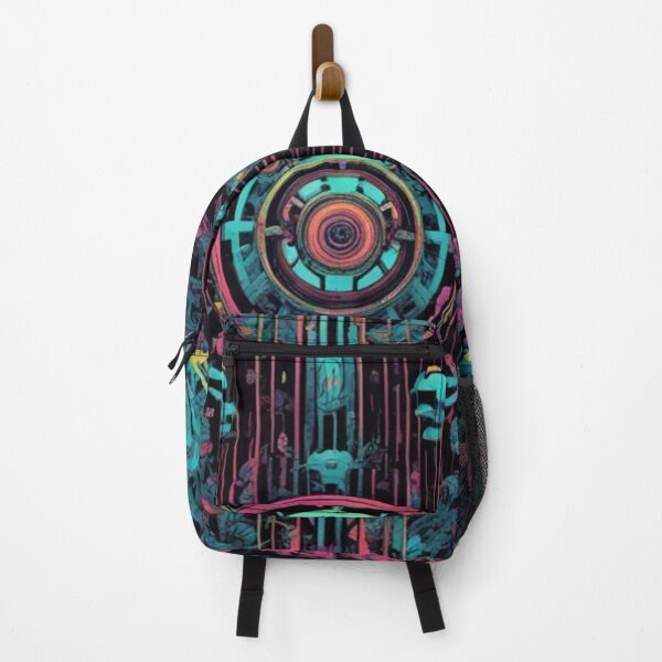 Item preview, Colorful Cybernetic Pattern, Dark Abstract, Digital Art designed and sold by Burn-Ego.