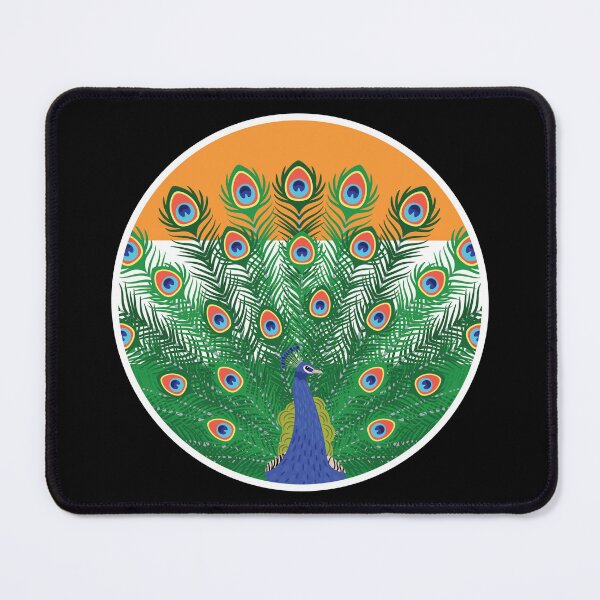 Item preview, India Peafowl Indian National Animal Flag designed and sold by FlagX.