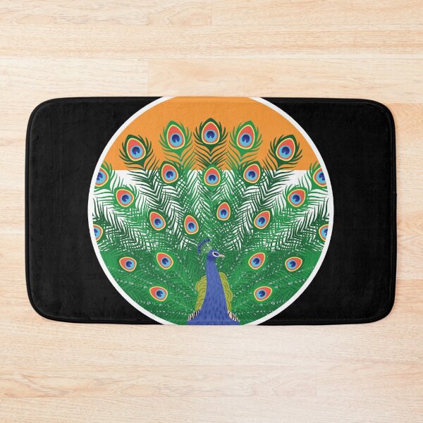 Item preview, India Peafowl Indian National Animal Flag designed and sold by FlagX.