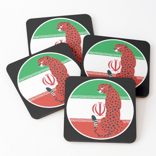 Item preview, Iran Cheetah Iranian National Animal Flag designed and sold by FlagX.