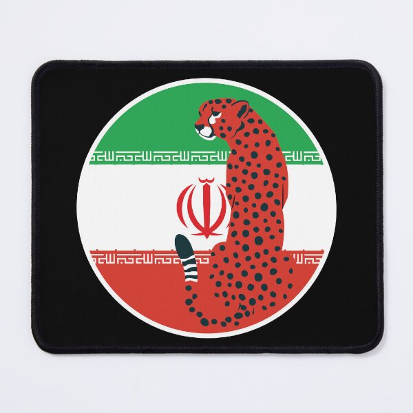 Item preview, Iran Cheetah Iranian National Animal Flag designed and sold by FlagX.