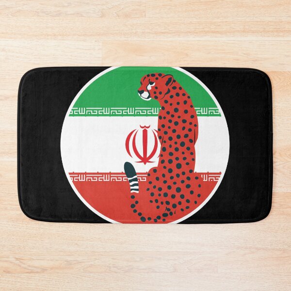 Item preview, Iran Cheetah Iranian National Animal Flag designed and sold by FlagX.