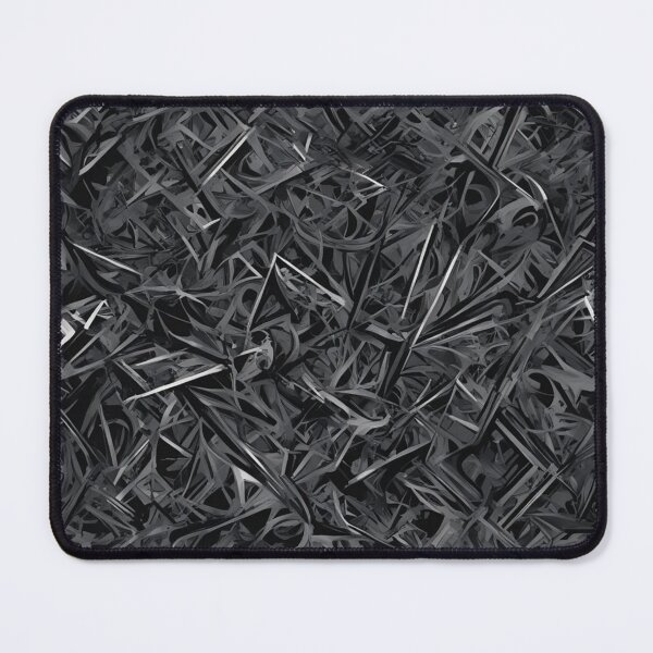 Item preview, Grayscale Angular Pattern, Abstract Expressionism, Digital Art designed and sold by Burn-Ego.