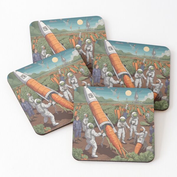 Item preview, Veggie Ventures | Hilarious Carrot Rocket Launch - Fun Veggie Art designed and sold by VeggiPower.